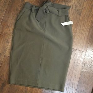 Apt 9  NEW!! Womens Tie Front Midi Skirt Size 10